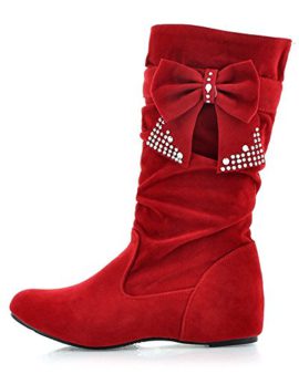 Minetom-Femmes-Filles-Hiver-Mode-Chaud-Bowknot-Dcoration-Bottes-Avec-Strass-Bottes-De-Neige-Bottines-0-0