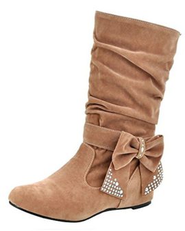 Minetom-Femmes-Filles-Hiver-Mode-Chaud-Bowknot-Dcoration-Bottes-Avec-Strass-Bottes-De-Neige-Bottines-0