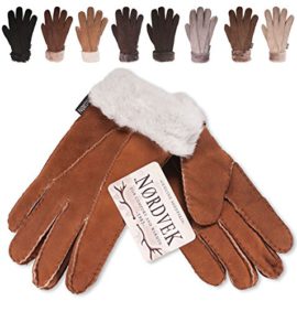 Nordvek – Gants pour femme avec bordures en fourrure – cuir de mouton véritable – # 301-100 Nordvek – Gants pour femme avec bordures en fourrure – cuir de mouton véritable – # 301-100 3