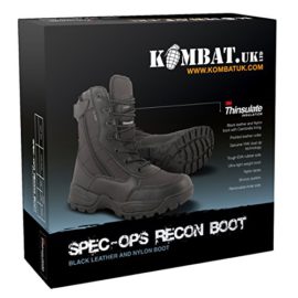 Pour-Homme-Special-Ops-Noir-Bottes-Arme-lger-Fermeture-clair-Latrale-Taille-4-12-airsoft-0-3