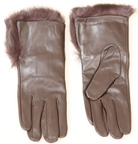 SECRETDRESSING-PAIRE-DE-GANTS-EN-CUIR-AGNEAU-FOURRURE-LAPIN-COULEUR-MARRON-NOIR-TAUPE-TAILLE-7-712-ou-8-IDEE-CADEAU-0-0