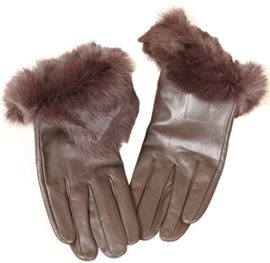 SECRETDRESSING-PAIRE-DE-GANTS-EN-CUIR-AGNEAU-FOURRURE-LAPIN-COULEUR-MARRON-NOIR-TAUPE-TAILLE-7-712-ou-8-IDEE-CADEAU-0