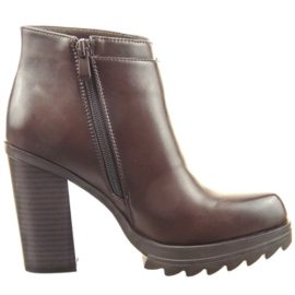 Sopily – Chaussure Mode Bottine Motard Cheville femmes Fermeture Zip Talon haut bloc 10 CM – Intérieur Fourrée – Marron Sopily – Chaussure Mode Bottine Motard Cheville femmes Fermeture Zip Talon haut bloc 10 CM – Intérieur Fourrée – Marron 5