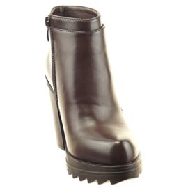 Sopily – Chaussure Mode Bottine Motard Cheville femmes Fermeture Zip Talon haut bloc 10 CM – Intérieur Fourrée – Marron Sopily – Chaussure Mode Bottine Motard Cheville femmes Fermeture Zip Talon haut bloc 10 CM – Intérieur Fourrée – Marron 6