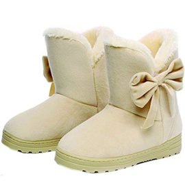 Treat-Me-Bottes-De-Neige-Femme-Hiver-Neige-Cheville-Boots-Avec-Epais-Fourrure-Laine-Antidrapage-Plat-Talon-Pour-Hiver-0