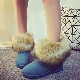 Treat-Me-Femme-Bottes-Fourres-Botte-de-Neige-Cheville-Chaussure-de-Coton-Chaussures-dhiver-Chaudes-Sud-Fourrure-0