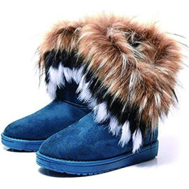 Treat Me Femme Hiver Neige Cheville Boots Chaudes Lapin Fourrure Chaussures Treat Me Femme Hiver Neige Cheville Boots Chaudes Lapin Fourrure Chaussures 2