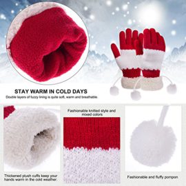 Vbiger-Femmes-Gants-Tricots-Hiver-Epais-Chauds-avec-Peluche-Poignets-0-3