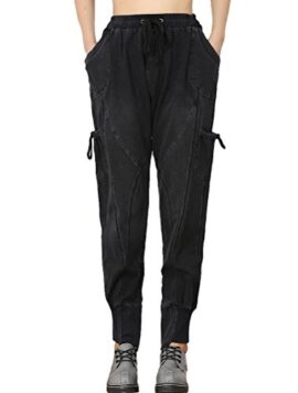 Vogstyle Femme Loisir Pur Pantalon de Coton avec des Poches LatéRales Vogstyle Femme Loisir Pur Pantalon de Coton avec des Poches LatéRales 2