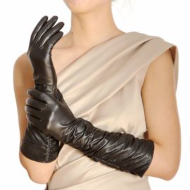 Warmen – Gants Longs en Cuir Véritable pour Femme – Design Classique – Chauds pour l’Hiver Warmen – Gants Longs en Cuir Véritable pour Femme – Design Classique – Chauds pour l’Hiver