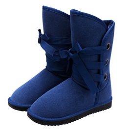 Zeagoo bottes de neige fausse fourrure chaussures boots chaude sangles de cheville pour femme hiver suede 37- 41 Zeagoo bottes de neige fausse fourrure chaussures boots chaude sangles de cheville pour femme hiver suede 37- 41