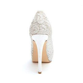 Zicac-chaussures-de-marriage-femmedentelle-Talon-stiletto-bout-ouvert-Plateforme-Escarpins-Sandales-blanc-0-1