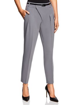 oodji-Ultra-Femme-Pantalon-avec-Fermeture-Dporte-et-Pinces-0