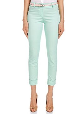 oodji Ultra Femme Pantalon d’été avec Ceinture oodji Ultra Femme Pantalon d’été avec Ceinture 2