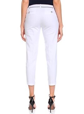 oodji Ultra Femme Pantalon en Coton avec Détails Contrastants oodji Ultra Femme Pantalon en Coton avec Détails Contrastants 3