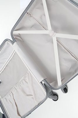 Aerolite ABS Bagage Cabine à Main Valise Rigide Léger 4 Roulettes 55cm Aerolite ABS Bagage Cabine à Main Valise Rigide Léger 4 Roulettes 55cm 6