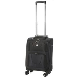 Aerolite Valise Souple Léger 8 Roulettes Noir Aerolite Valise Souple Léger 8 Roulettes Noir