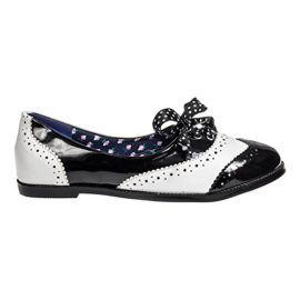 Banned-Milana-Ballerines-Vernis-Style-Rtro-Anne-40-BlackWhite-0-0