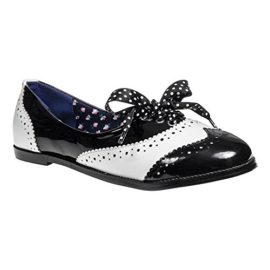 Banned-Milana-Ballerines-Vernis-Style-Rtro-Anne-40-BlackWhite-0