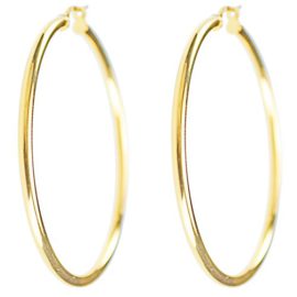 Boucles d’Oreilles Créoles Or Jaune Véritable – Diamètre 4.5cm – Femme Boucles d’Oreilles Créoles Or Jaune Véritable – Diamètre 4.5cm – Femme