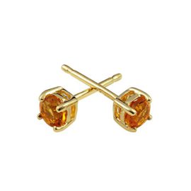 Boucles-doreilles-Femme-Or-Jaune-3751000-9-Cts-0422-Gr-Citrine-0-2