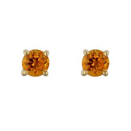 Boucles-doreilles-Femme-Or-Jaune-3751000-9-Cts-0422-Gr-Citrine-0