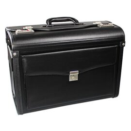 COM-four ® valise de pilote porte-documents noir 46 x 33 x 21 cm COM-four ® valise de pilote porte-documents noir 46 x 33 x 21 cm 2