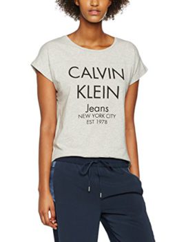 Calvin-Klein-Jeans-Teri-20a-Cn-Lwk-SS-T-Shirt-Femme-0