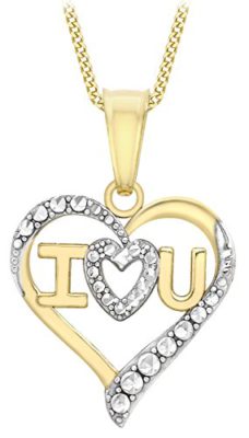 Carissima Gold – Collier Femme avec pendentif – Coeur – Or Jaune 375/1000 (9 Cts) 1.08 Gr Carissima Gold – Collier Femme avec pendentif – Coeur – Or Jaune 375/1000 (9 Cts) 1.08 Gr 2