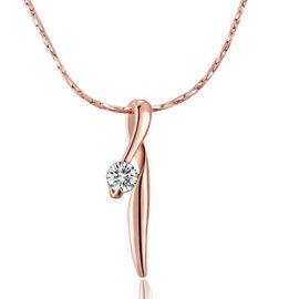 City Ouna® bijoux de mariage cristal 18K mode respectueux diamant de cristal plaqué or Rose Y-forme longue chaîne collier pour femme cadeau City Ouna® bijoux de mariage cristal 18K mode respectueux diamant de cristal plaqué or Rose Y-forme longue chaîne collier pour femme cadeau