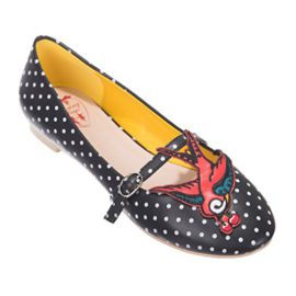 Dancing Days by Banned – Femme ballerines Rockabilly Schwalbe – Mercy Swallow Noir Dancing Days by Banned – Femme ballerines Rockabilly Schwalbe – Mercy Swallow Noir