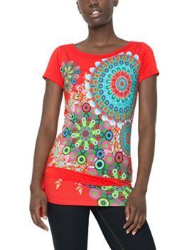 Desigual Donna – T-shirt – Imprimé – Manches courtes – Femme Desigual Donna – T-shirt – Imprimé – Manches courtes – Femme