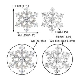 EVER FAITH® Flocon de Neige – Dormeuse Boucle d’Oreilles Argent 925 Cubic Zirconia Hiver Snowflake N07292-1 EVER FAITH® Flocon de Neige – Dormeuse Boucle d’Oreilles Argent 925 Cubic Zirconia Hiver Snowflake N07292-1 6