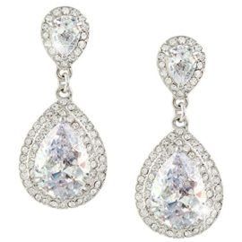 Ever-Faith-mariage-2-Goutte-Boucles-doreilles-Transparent-Cubic-Zirconia-Cristal-Plaqu-Argent-N04152-1-0