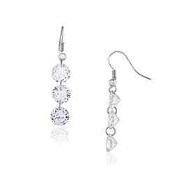 Fashionvictime – Boucles D’Oreilles Femme – « Eclats Diamant » – Argent Plaqué Rhodium – Cubic Zirconium (Cz) – Bijou Soldes St Valentin Fashionvictime – Boucles D’Oreilles Femme – « Eclats Diamant » – Argent Plaqué Rhodium – Cubic Zirconium (Cz) – Bijou Soldes St Valentin