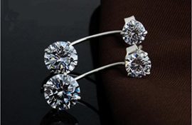 Fashmond- Boucles d’Oreilles double perles brillantes- Argent fin 925 avec Oxyde de Zirconium- Deux façons de porter- Cadeau Saint Valentin Anniversaire Fashmond- Boucles d’Oreilles double perles brillantes- Argent fin 925 avec Oxyde de Zirconium- Deux façons de porter- Cadeau Saint Valentin Anniversaire 3