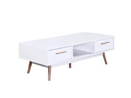 Habitat et Jardin – Table basse Cody – 120 x 60 x 40 cm – Blanc Habitat et Jardin – Table basse Cody – 120 x 60 x 40 cm – Blanc 2