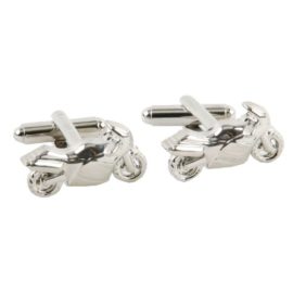 Harvey-Makin-CL103C-Boutons-de-manchette-Homme-Moto-Chrom-0