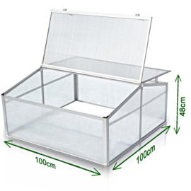 Jago – Serre de Jardin en Polycarbonate 1 m² Serre à Tomates 100 x 100 x 48 cm Résistant aux UV Jago – Serre de Jardin en Polycarbonate 1 m² Serre à Tomates 100 x 100 x 48 cm Résistant aux UV 4