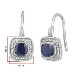 Jewelili-femme-Argent-9251000-ArgentSilver-Coussin-Bleu-Saphir-FASHIONEARRING-0-2