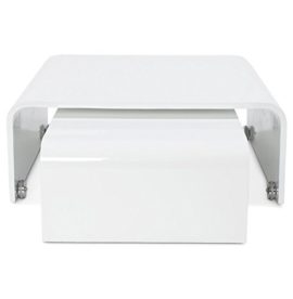 Kokoon CT00160WH Rol Table Basse Bois Blanc 75 x 110 x 30 cm Kokoon CT00160WH Rol Table Basse Bois Blanc 75 x 110 x 30 cm 3