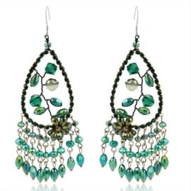 MARENJA-Cadeau-Fte-de-la-Saint-Valentin-Boucles-doreilles-Pendantes-pour-Femme-Goutte-dEau-avec-Franges-Cristal-Vert-Bijoux-Bohme-Design-Original-0