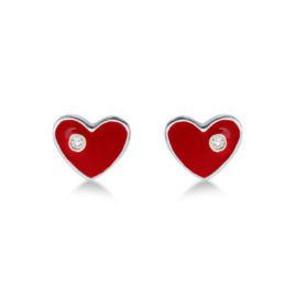 Miore-Boucles-dOreilles-Enfant-Coeurs-Argent-fin-9251000-Oxyde-de-zirconium-0-0