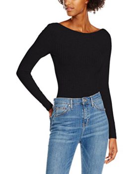 New Look Scoop Back Rib Body, T-Shirt Femme New Look Scoop Back Rib Body, T-Shirt Femme