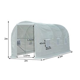 Outsunny-Serre-de-Jardin-Tunnel-de-Culture-Serre-Potager-9m-Bche-PE-Anti-UV-Tube-Fer-6-Fentres-45L-x-2l-x-2Hm-Blanc-Neuf-73-0-1