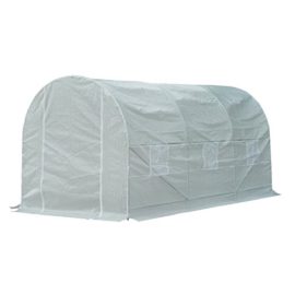 Outsunny-Serre-de-Jardin-Tunnel-de-Culture-Serre-Potager-9m-Bche-PE-Anti-UV-Tube-Fer-6-Fentres-45L-x-2l-x-2Hm-Blanc-Neuf-73-0-3