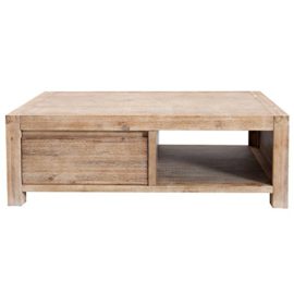 PaLAZZO iNT table basse rustique mONTREAL 110 cm en acacia et métal teck gris cérusé 2 x tiroirs PaLAZZO iNT table basse rustique mONTREAL 110 cm en acacia et métal teck gris cérusé 2 x tiroirs