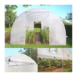 ProBache – Grande serre de jardin tunnel toutes saisons 18 m² 180gr/m² blanche transparente ProBache – Grande serre de jardin tunnel toutes saisons 18 m² 180gr/m² blanche transparente 5