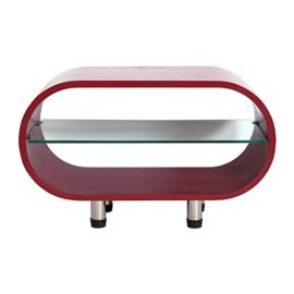 Rebecca srl Table de salon Meuble tv 1 Etagere Bois Verre Rouge Moderne Contemporain Sejour Living (cod. 0-1161) Rebecca srl Table de salon Meuble tv 1 Etagere Bois Verre Rouge Moderne Contemporain Sejour Living (cod. 0-1161)