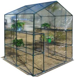 Serre-avec-bche-plastique-transparente-Plantation-Lgumes-Semis-Potager-Jardin-0-3